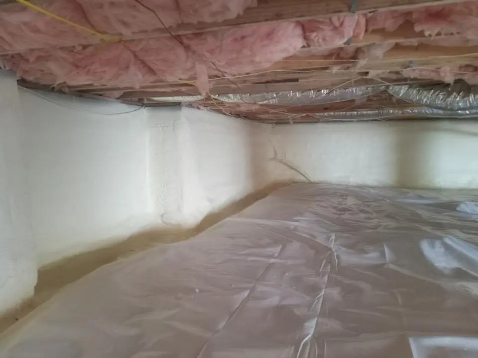 Crawl space encapsulation with closed-cell spray foam for Spray Foam Roofing Repair in Washington